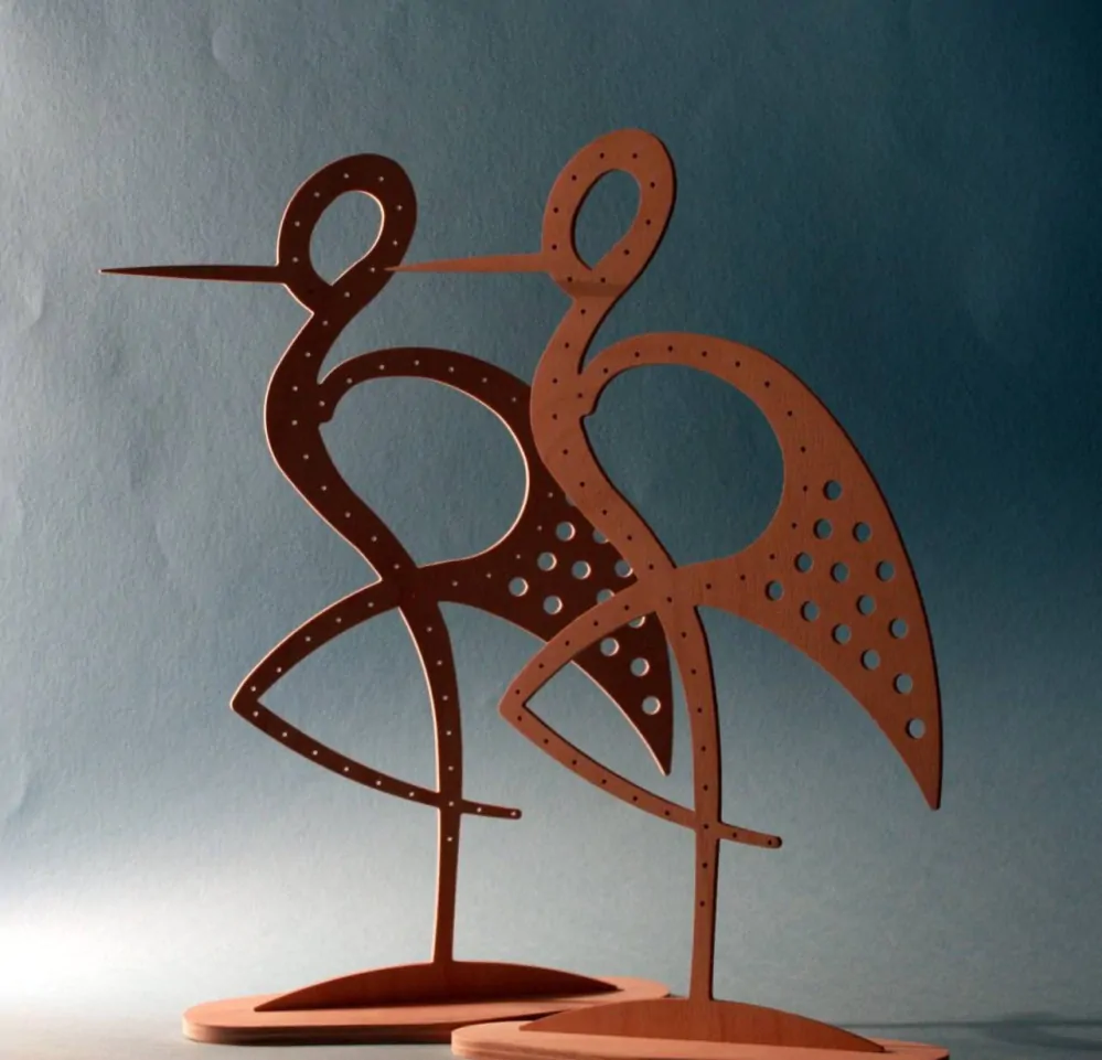 Stojan na šperky - bocian