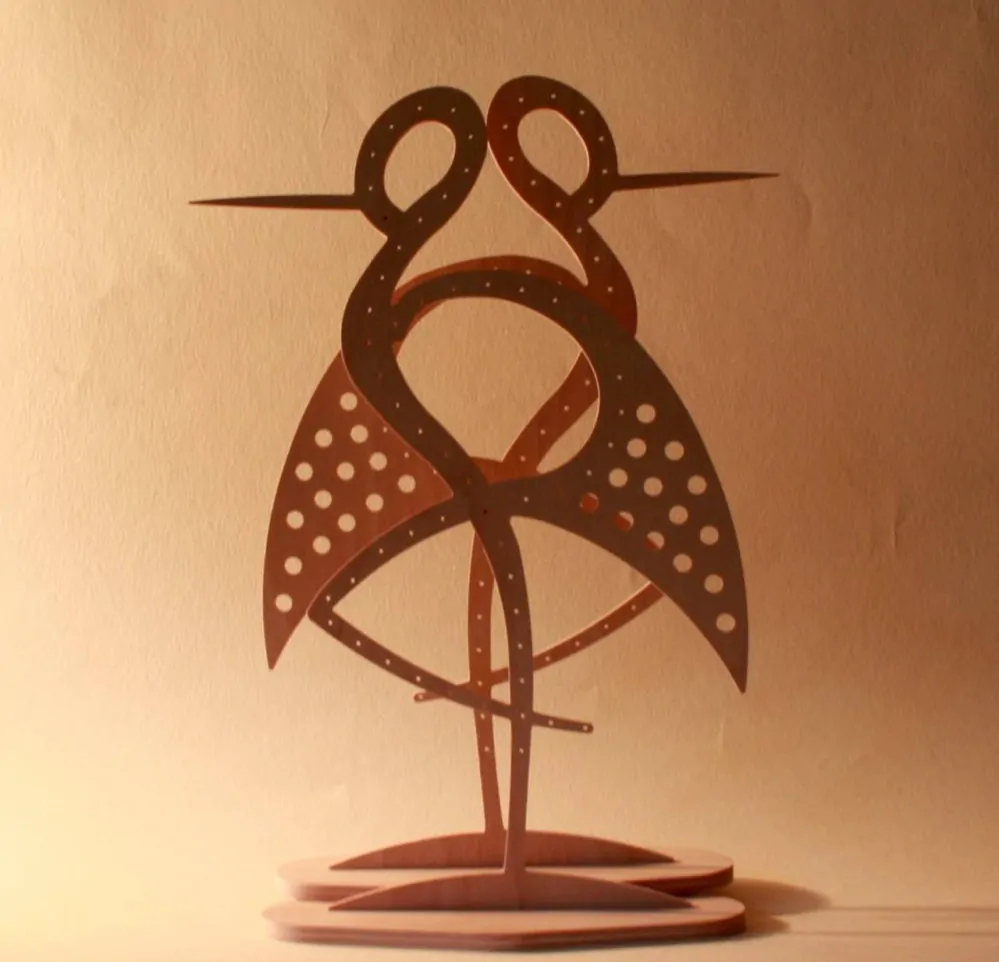 Stojan na šperky - bocian