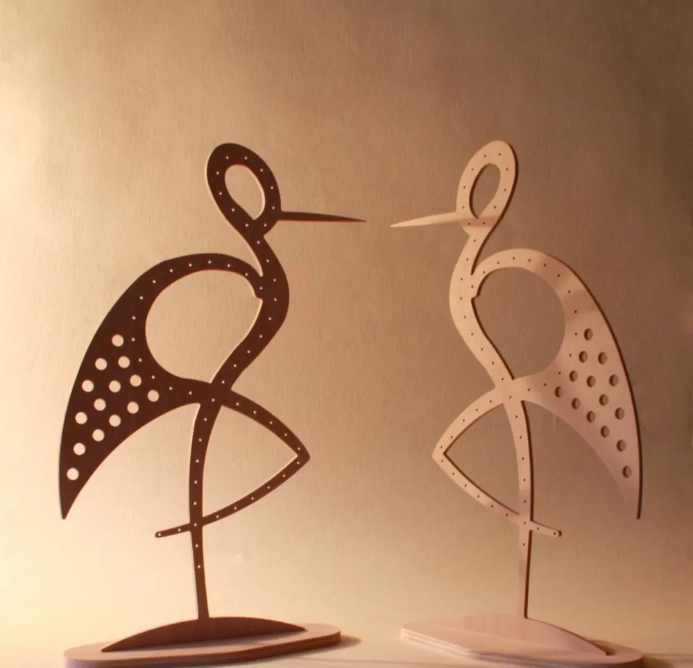 Stojan na šperky - bocian