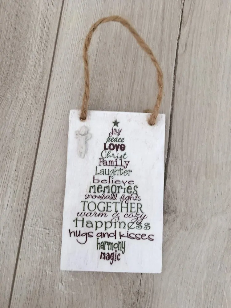 Vianočné decoupage tabuľky