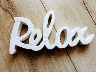 Nápis RELAX