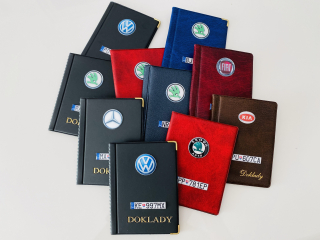 Obal na doklady s vlastnou ŠPZ a logom